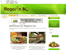 Tablet Screenshot of magasinbio.org